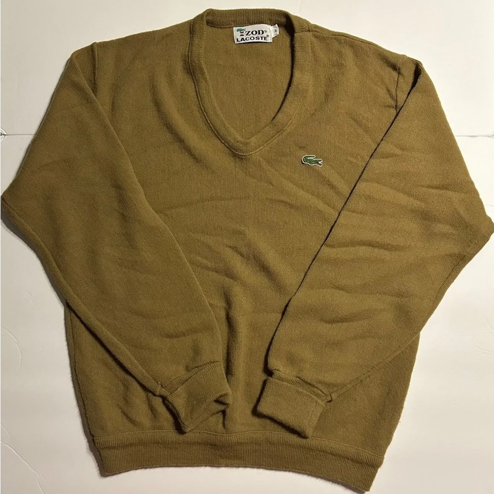 Vintage Lacoste Sweater Brown Medium
